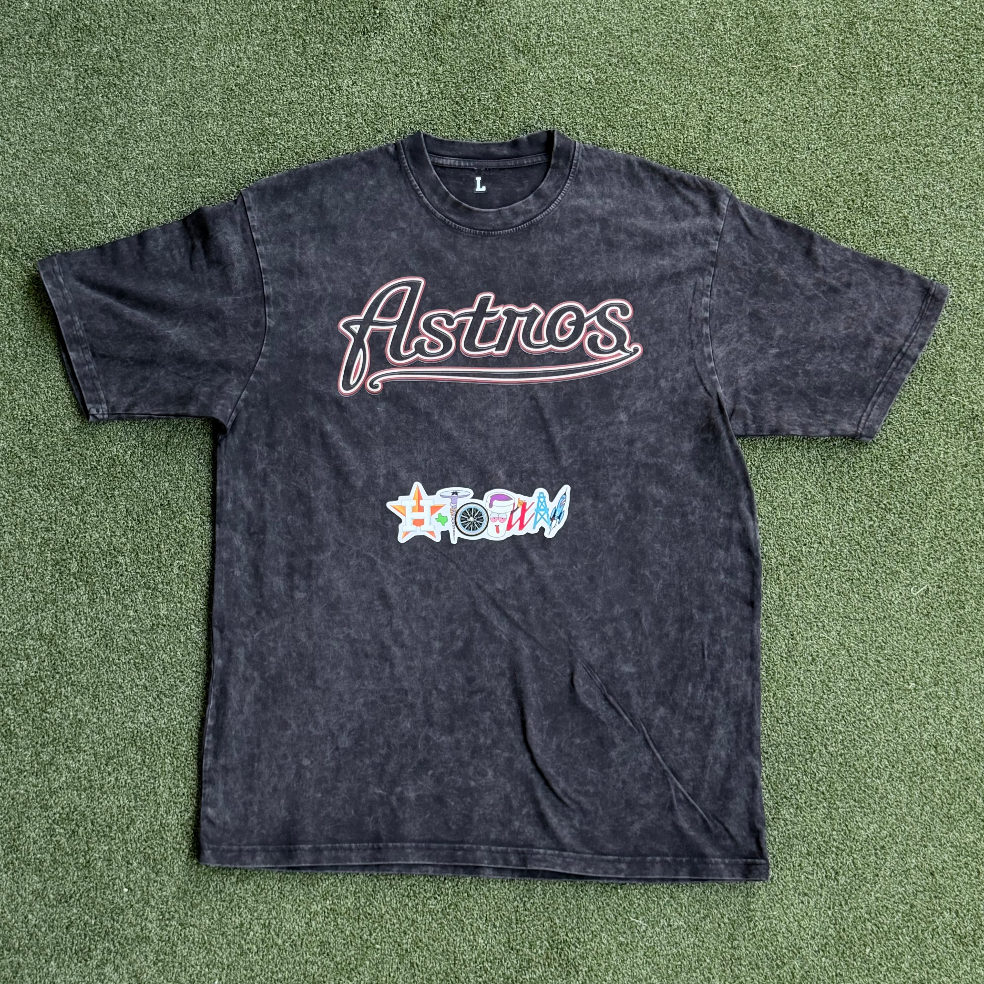 Astros Retro Stone Wash Tee