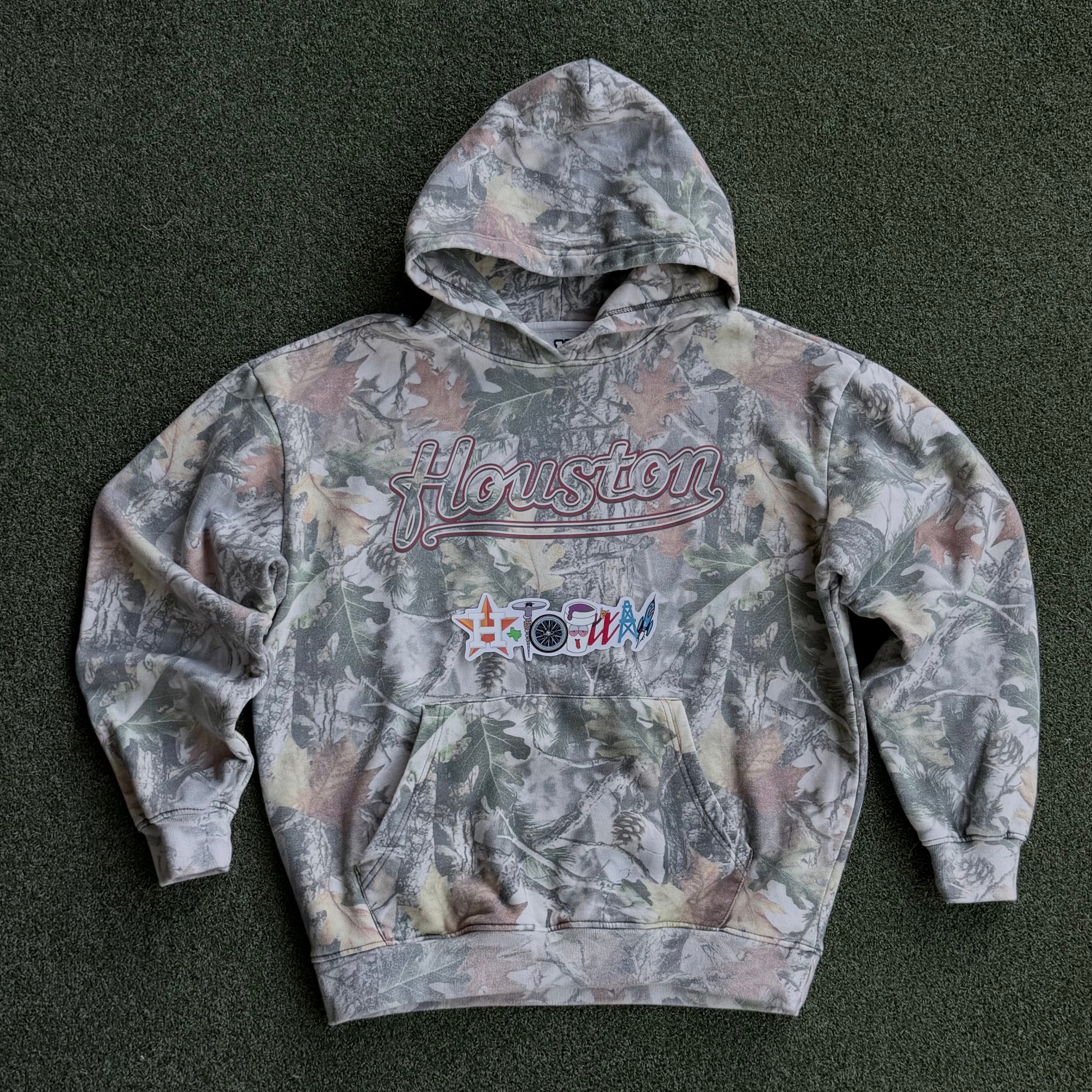 Houston Retro Camo Premium Hoodie