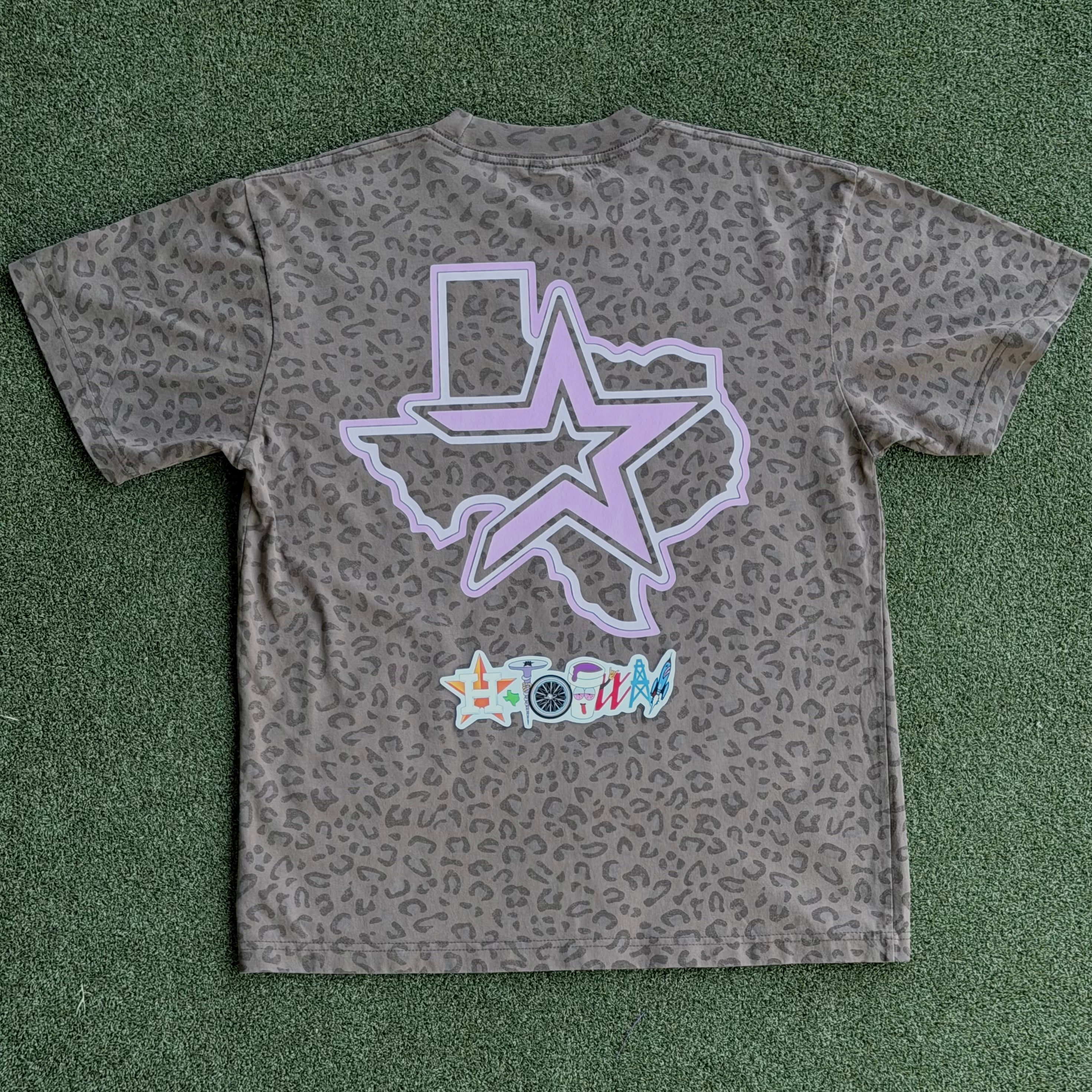 Pink Houston Varsity Leopard