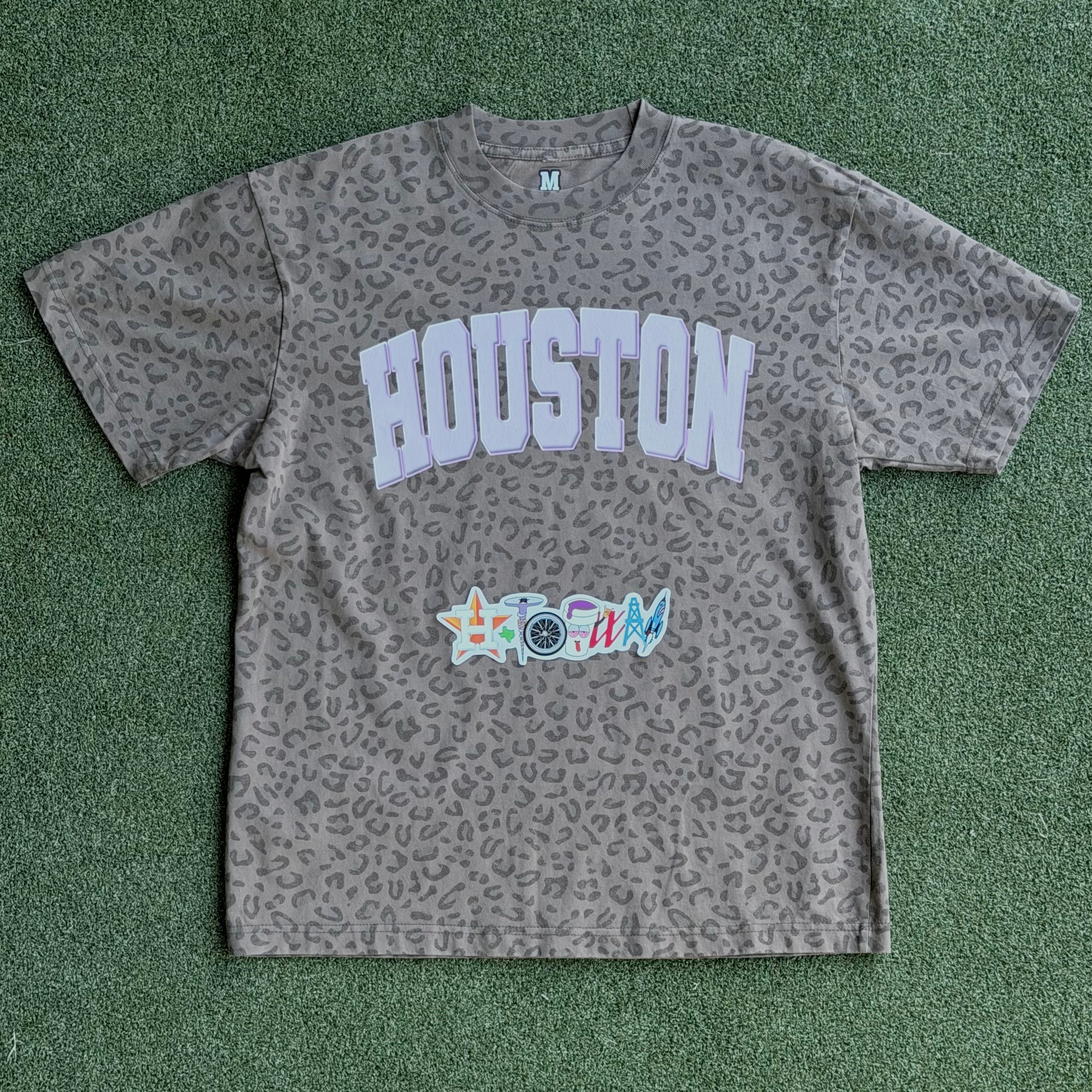 Pink Houston Varsity Leopard