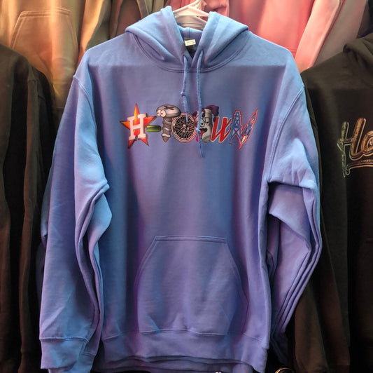H-Town Culture Baby Blue Hoodie