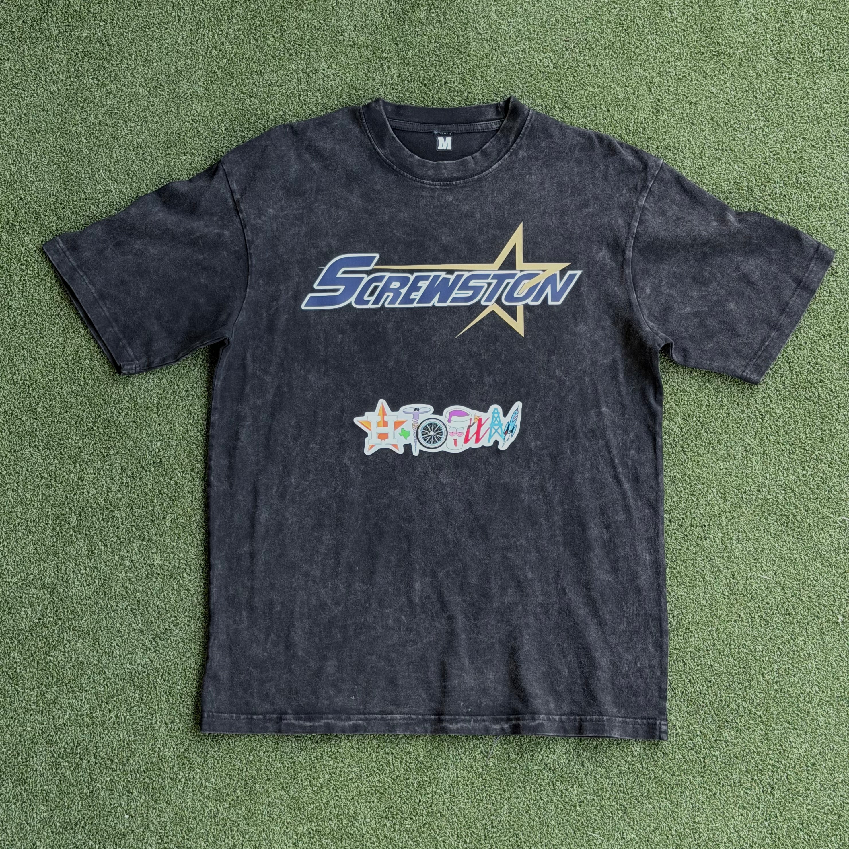 Screwston Astros OG Stone Wash Tee