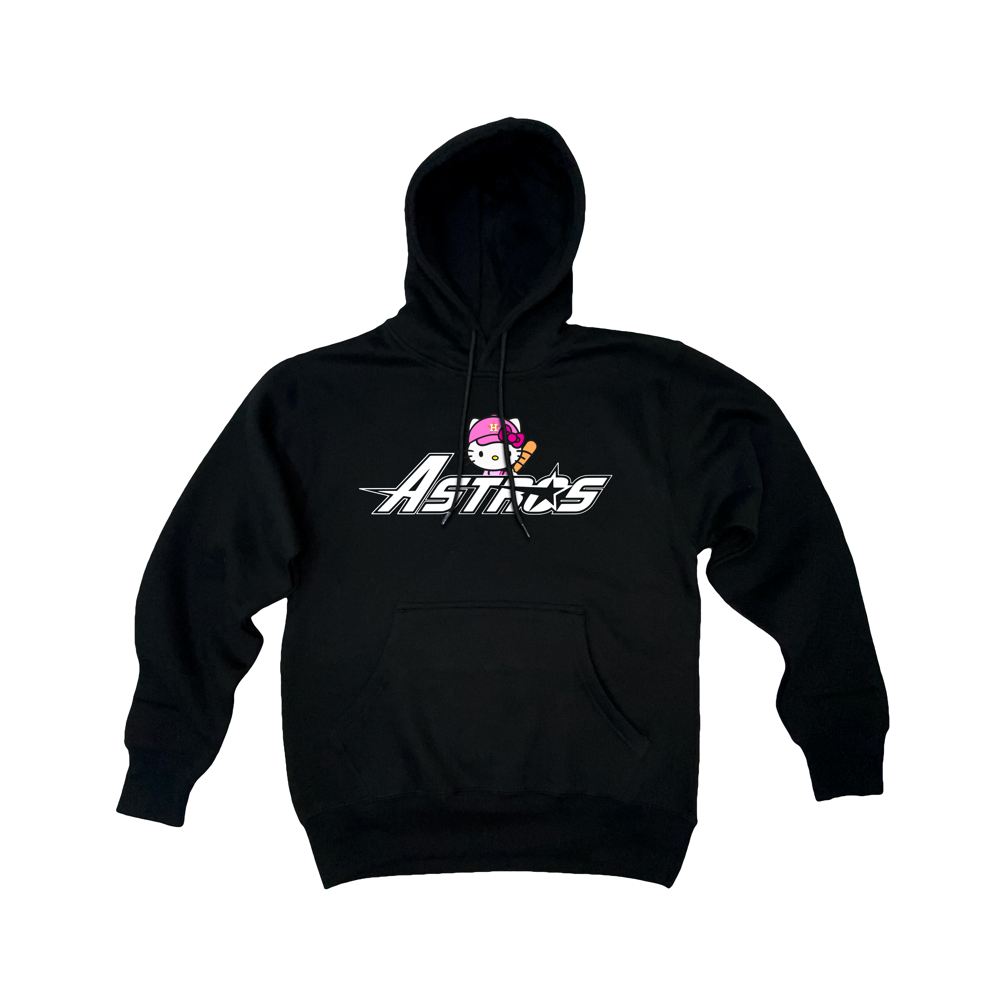 Hello Astros Pink Hat Hoodie