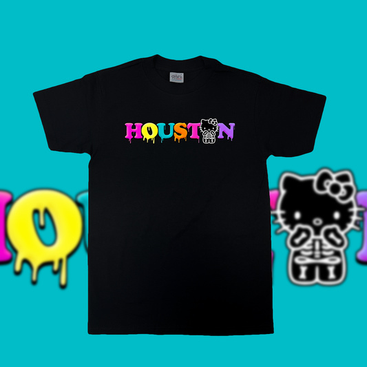 Hello Houston Skeleton Active tee