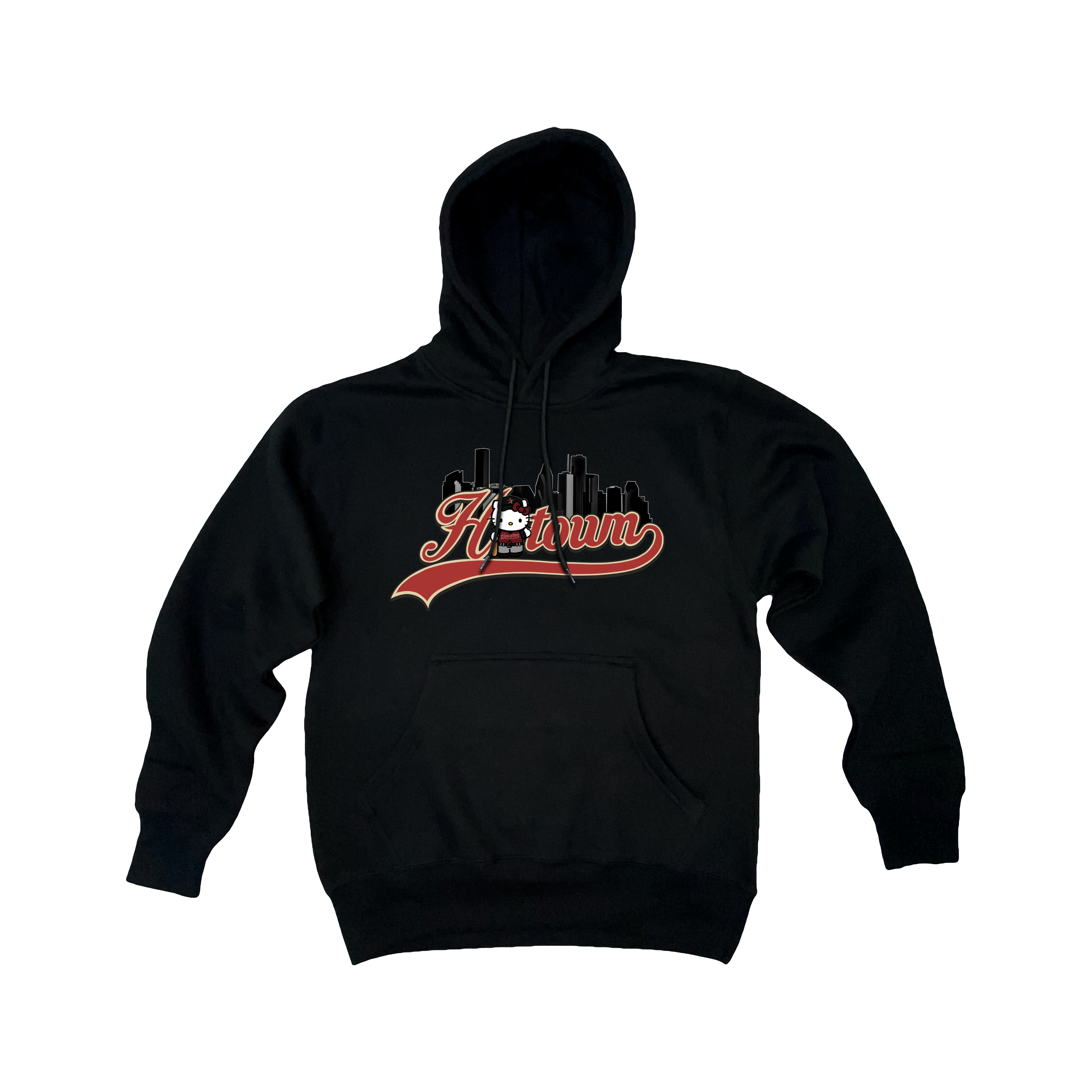 Hello Htown Black hat Hoodie