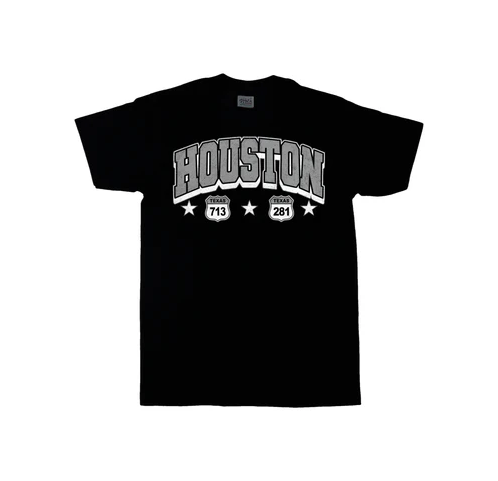 Houston 713 White Active Tee