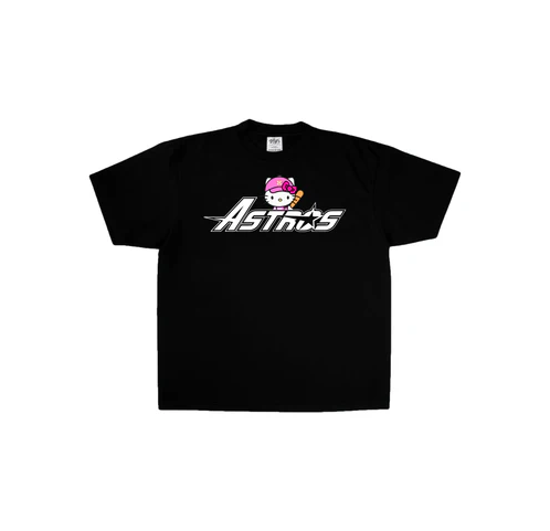 Hello Astros Pink Hat Oversized
