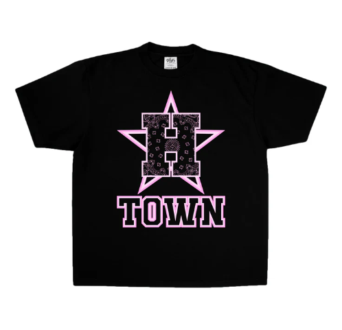 Htown Pink Star Oversized