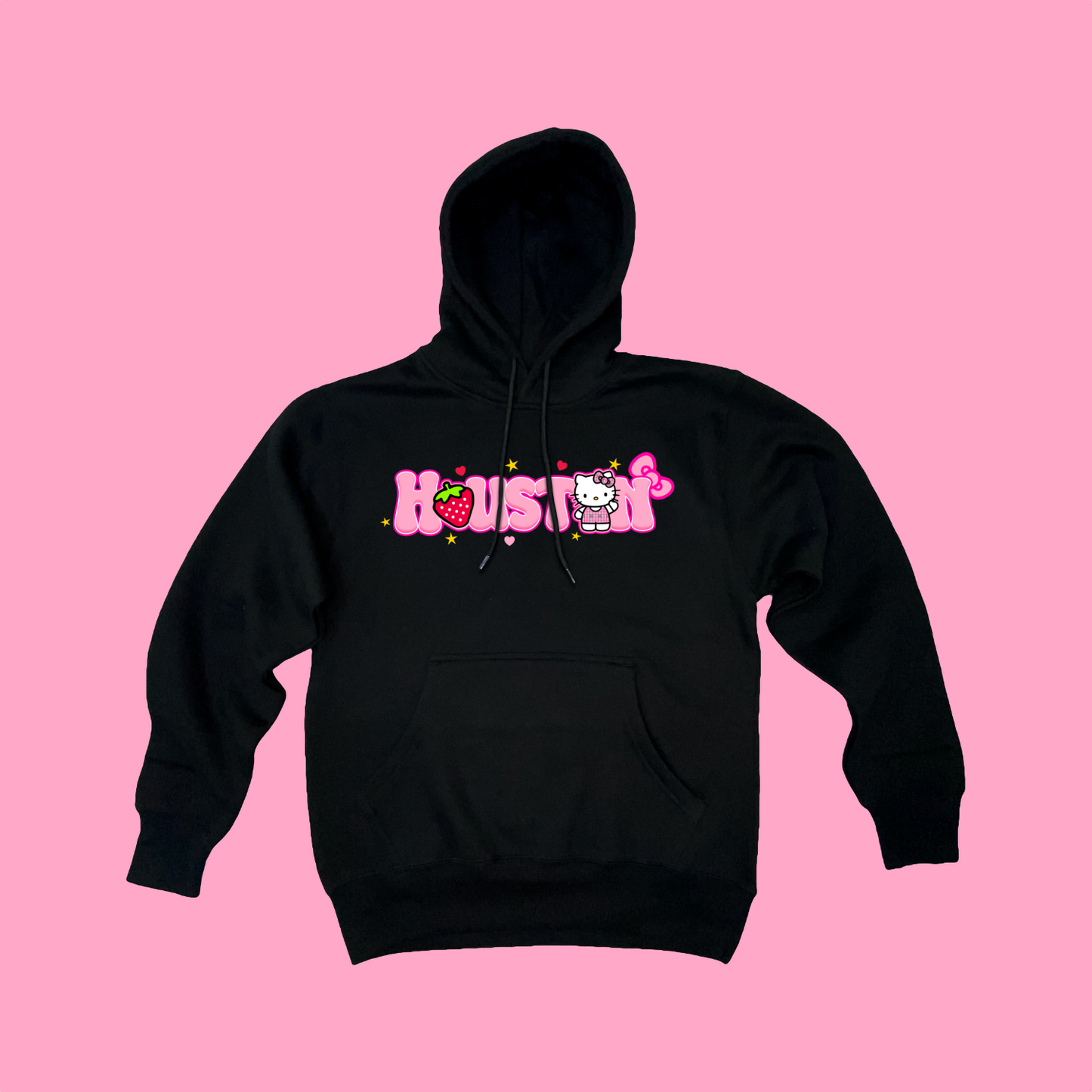 Strawberry Hello Houston Hoodie