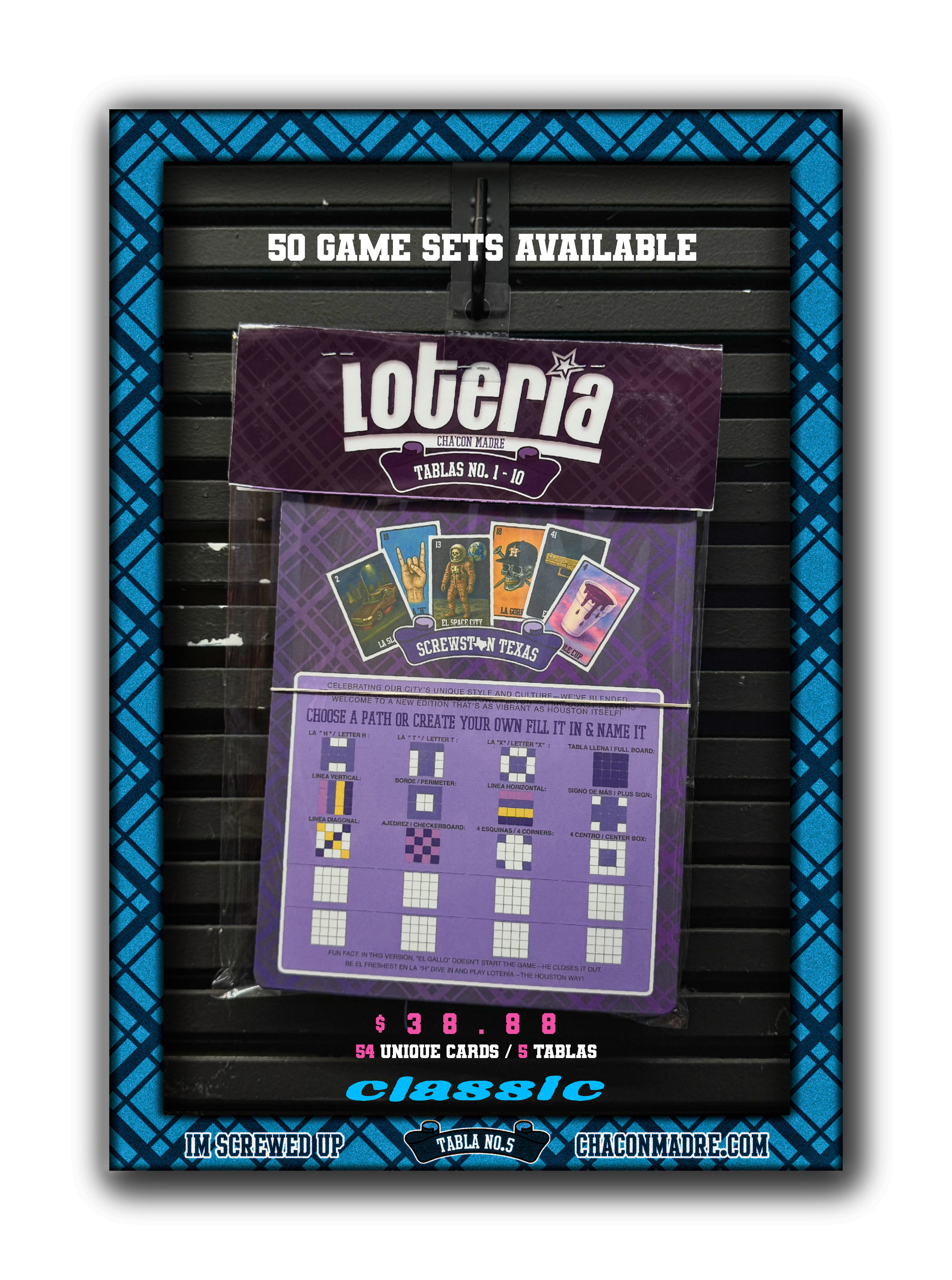 1 Screwston Loteria (5 Tablas)  Classic Game set