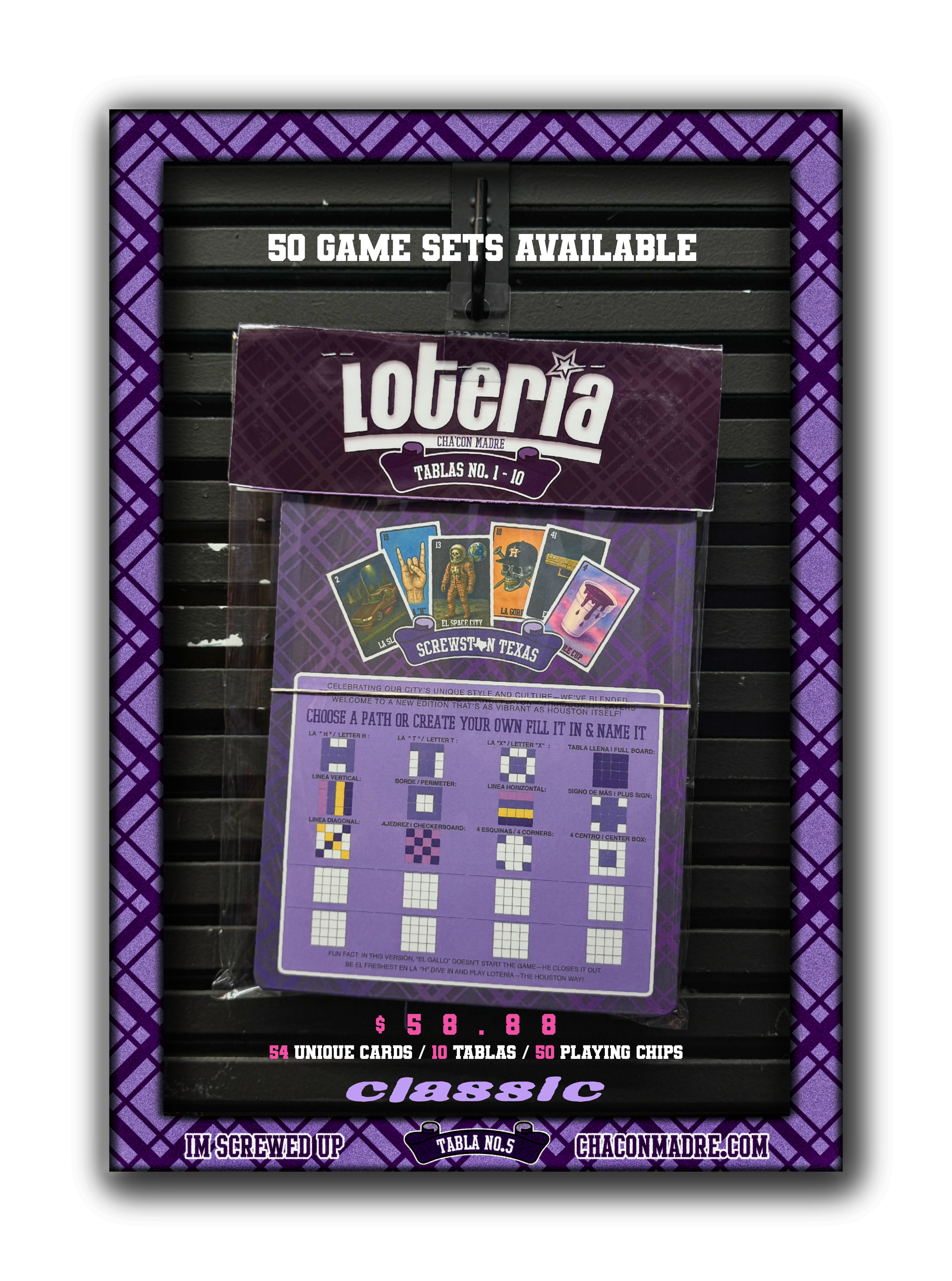 1 Screwston Loteria (10 Tablas) Classic Game set