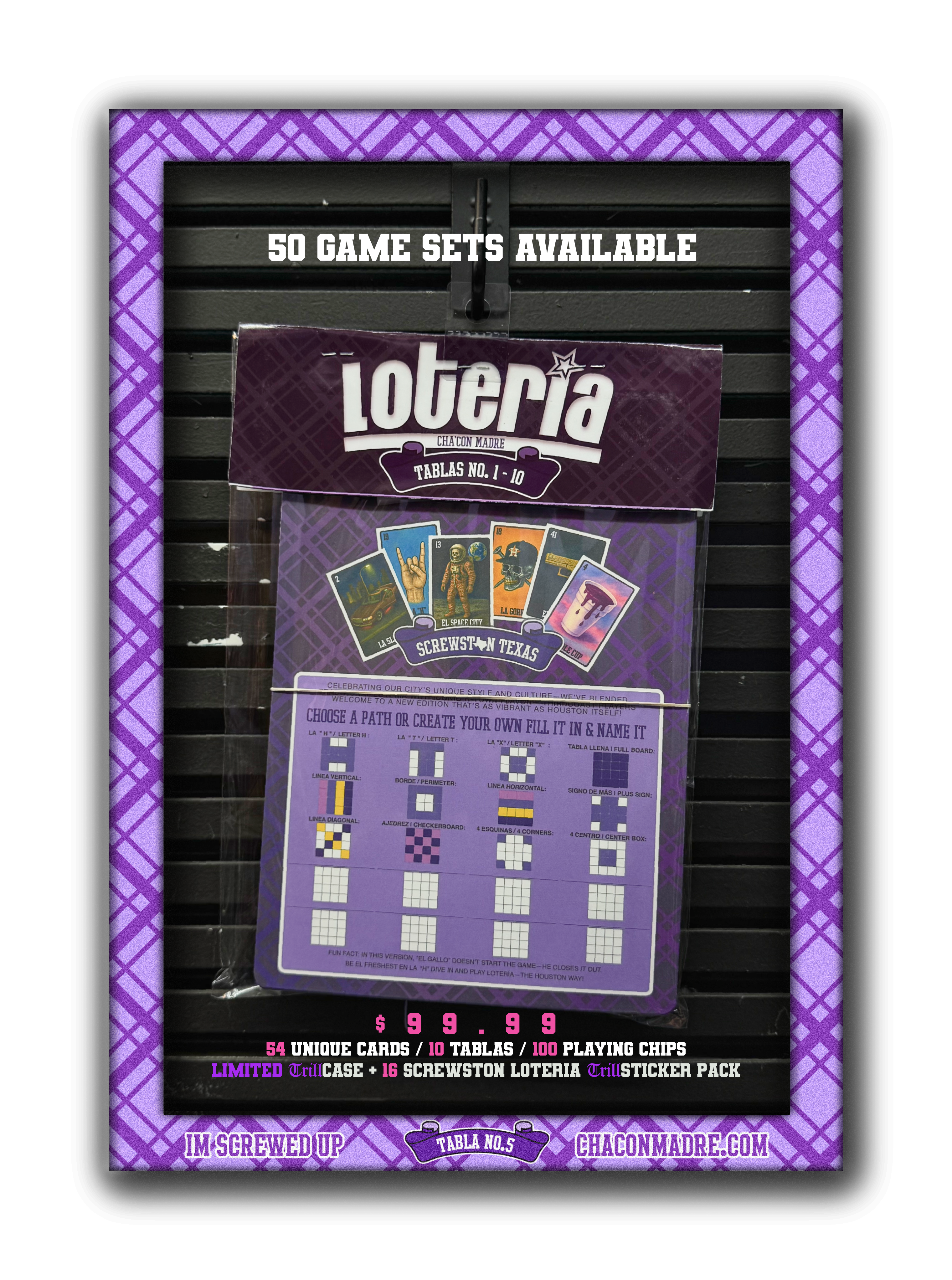 1 Screwston Loteria (Deluxe) Game set